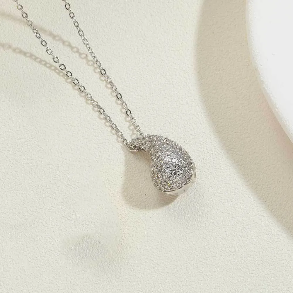 Wholesale Special Shaped Pentagram Water Drop Pendant Necklace