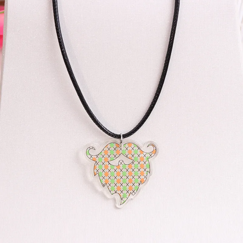 Wholesale St. Patrick's Day Beer Shamrock Rainbow Hat Pipe Necklace