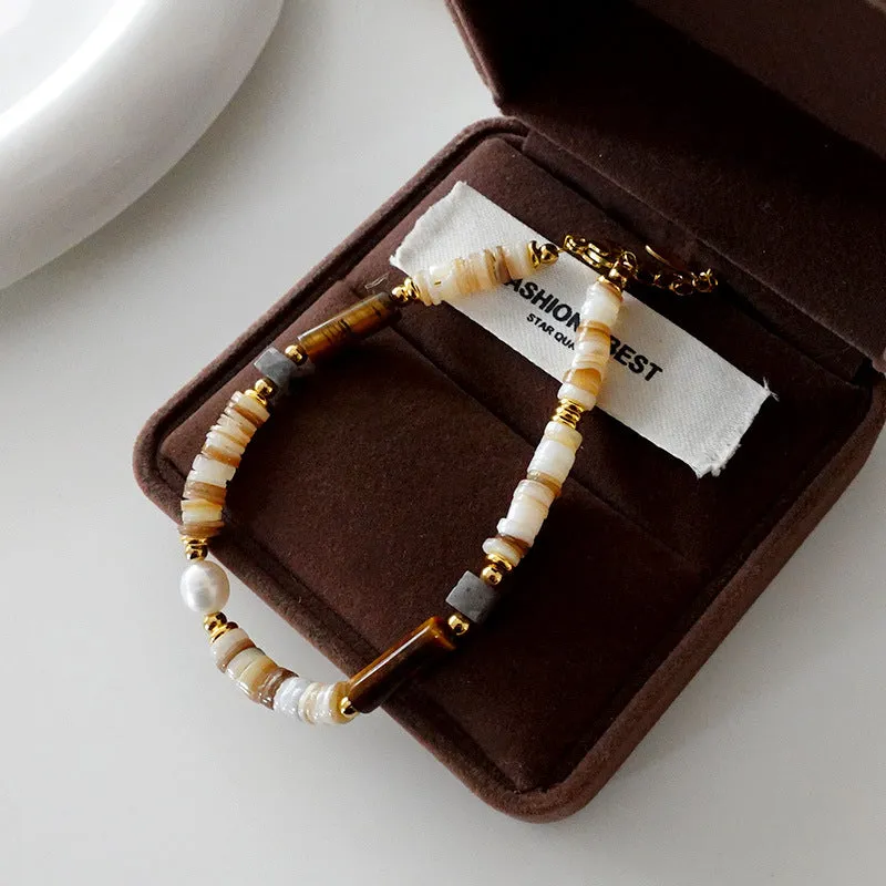Wholesale Sunflower Natural Stone Alloy Necklaces