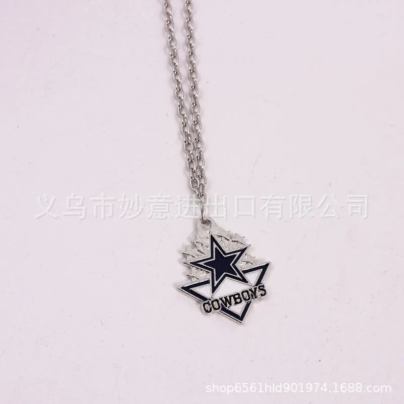 Wholesale Team Logo Dripping Triangle Necklace