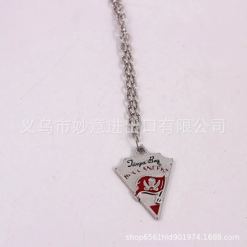 Wholesale Team Logo Dripping Triangle Necklace