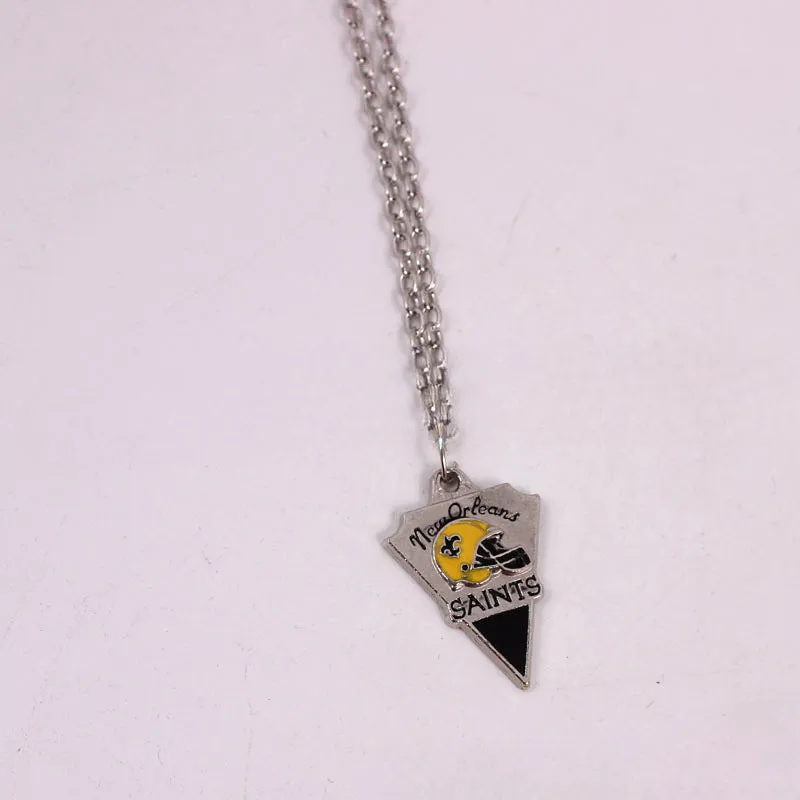 Wholesale Team Logo Dripping Triangle Necklace