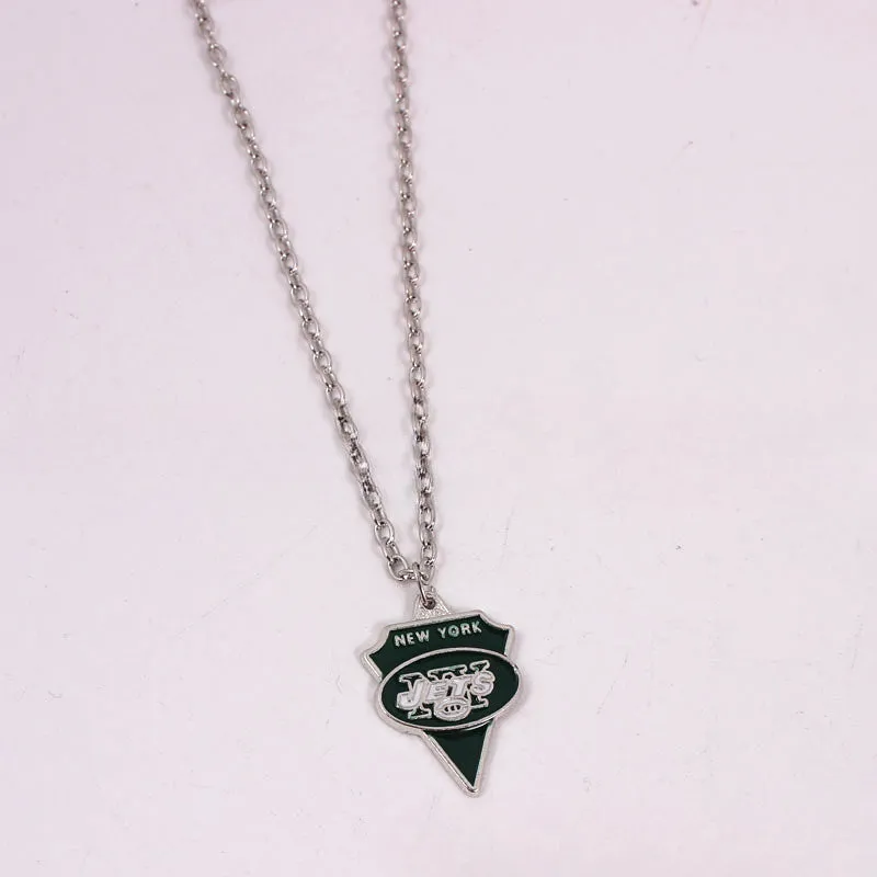 Wholesale Team Logo Dripping Triangle Necklace