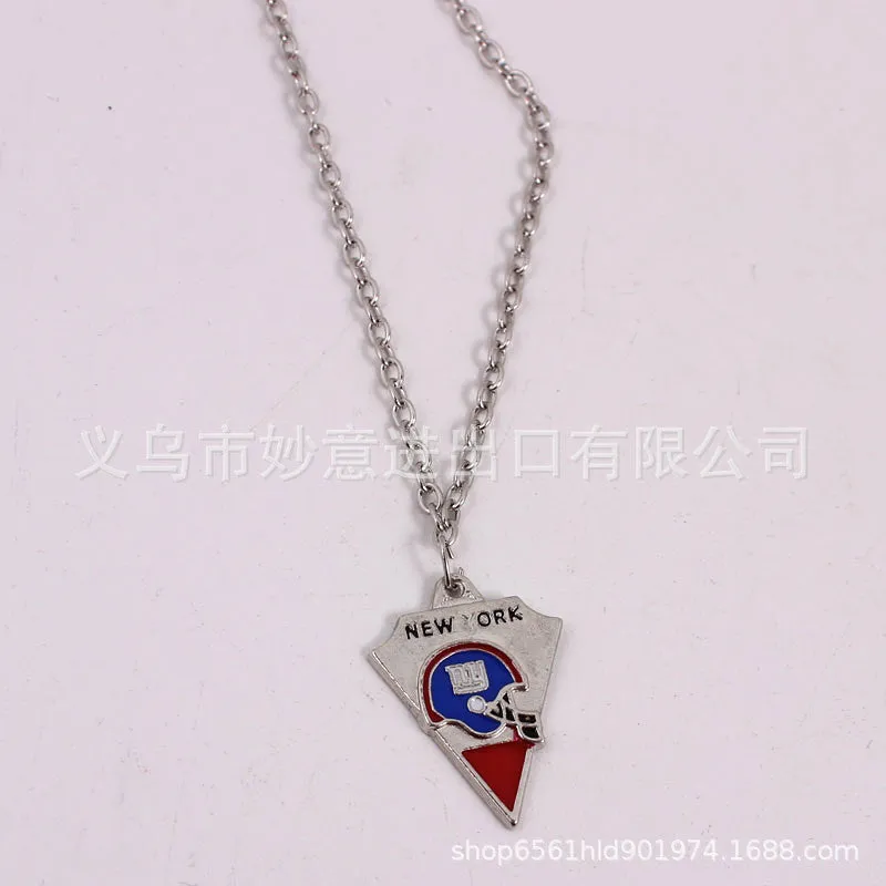 Wholesale Team Logo Dripping Triangle Necklace
