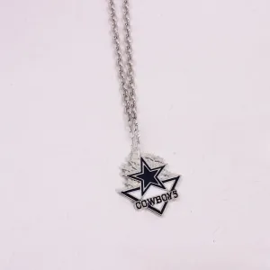 Wholesale Team Logo Dripping Triangle Necklace