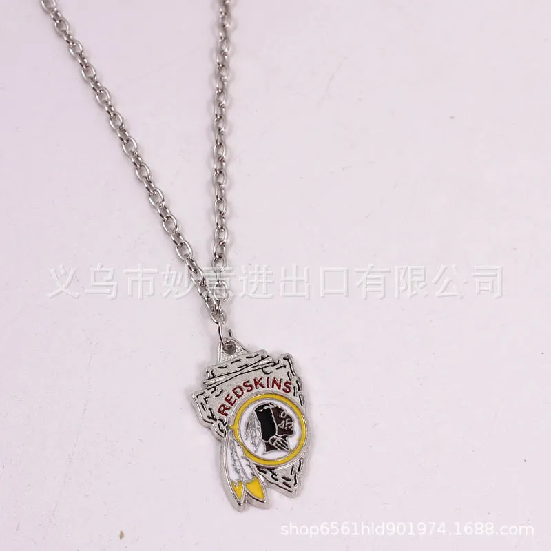 Wholesale Team Logo Dripping Triangle Necklace