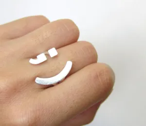 Winky Face Smiling Ring