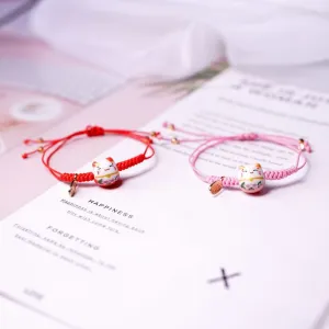 Women's Simple Cute Ceramic Braided Bracelet